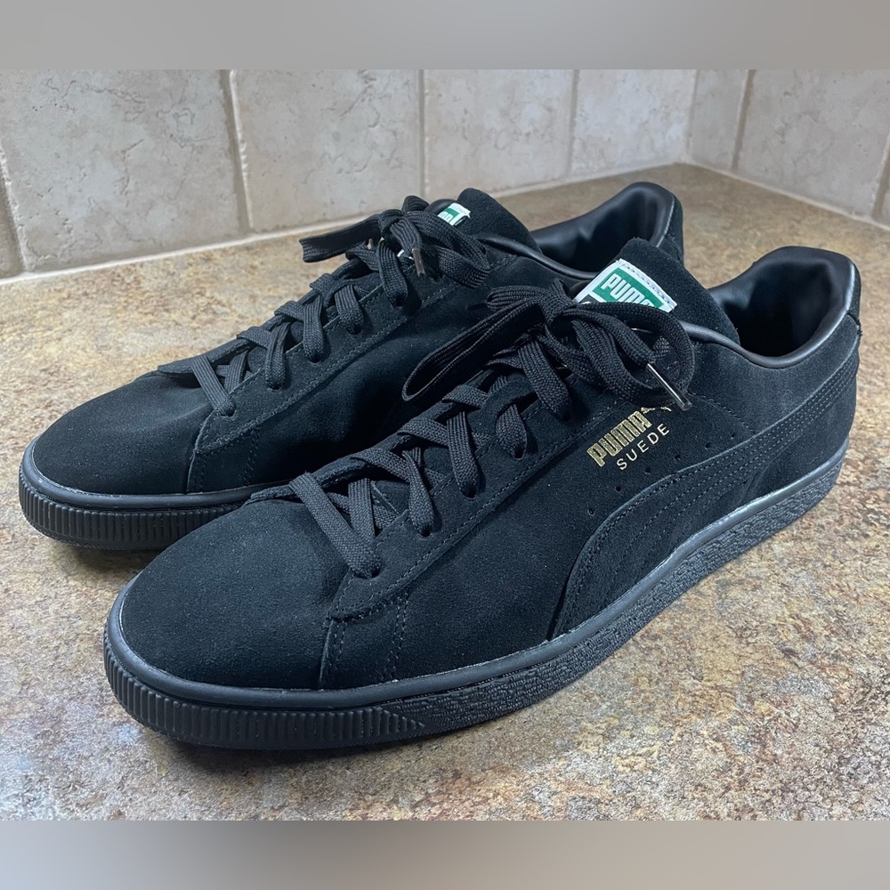 Puma Suede Classic Black Sz 13 New
